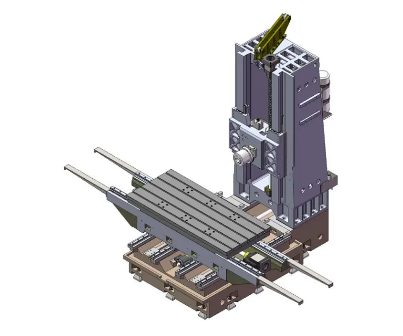 Горизонтально-фрезерный станок MetalCraft HMC1814 c прямоугольным столом 2000x900 мм, ЧПУ KND