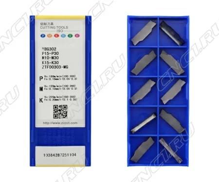 ZTFD0303-MG-YBG302 Пластина канавочная для нержавеющей стали