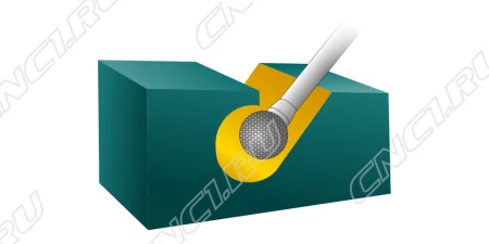 Борфреза сферическая D030203 ВК8, серебряная пайка