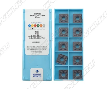 SNMG120412-BM-HS7125 Пластина токарная для нержавеющей стали, получистовая обработка