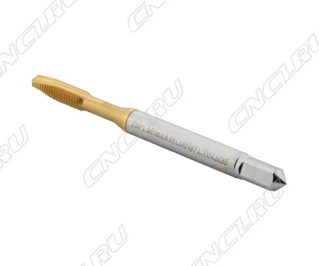 TSP1.M5х0,8.6H.DIN371.TiN Метчик M5х0,8 для сквозных отверстий, DIN371 с покрытием TiN