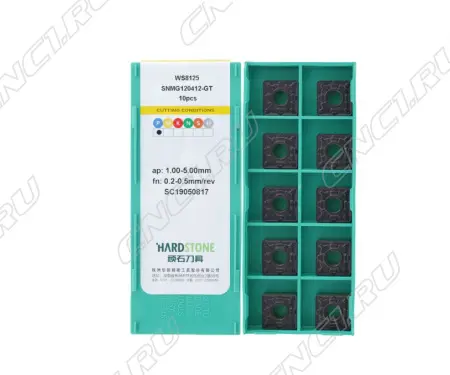 SNMG120412-GT-WS8125 Пластина токарная для стали, получистовая обработка