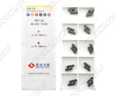 GEL250-125CR Пластина канавочная радиусная