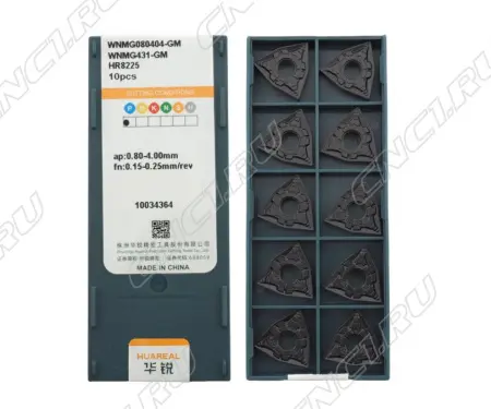 WNMG080404-GM-HR8225 Пластина токарная для стали, чистовая обработка