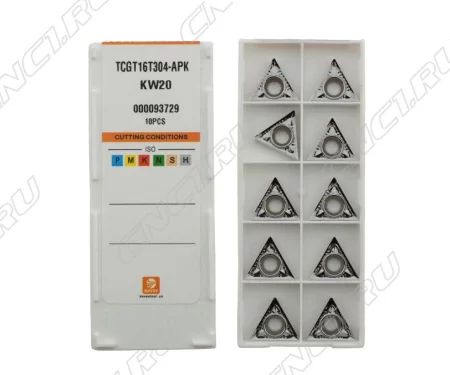 TCGT16T304-APK-KW20 Пластина токарная для цветных металлов