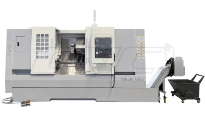 TCK56-1000 Токарный станок с ЧПУ: макс. диаметр над станиной Ø560 мм, макс. длина точения 1000 мм.