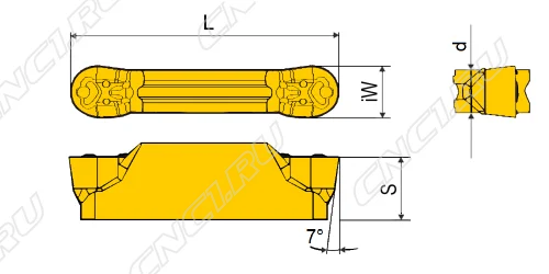 Чертеж JRMN300-C-4025A Пластина канавочная радиусная