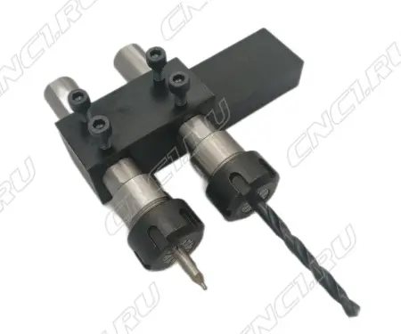 C25-H25-55 Держатель осевого инструмента (MetalCraft) для токарного станка, двойной