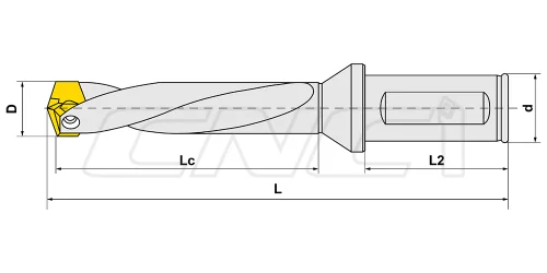 Корпусные сверла HCD-3D со сменными головками