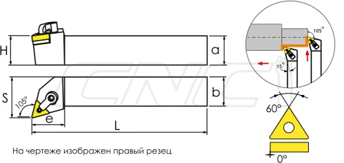 MTQNR / MTQNL Резцы (державки) для наружного точения 
