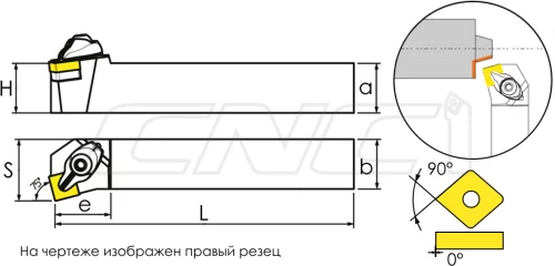 DSKNR / DSKNL Резцы (державки) для наружного точения 