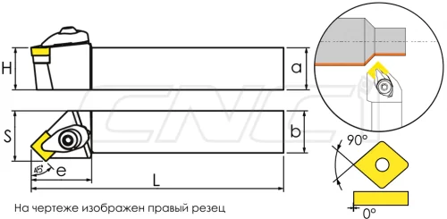 DSSNR / DSSNL Резцы (державки) для наружного точения 