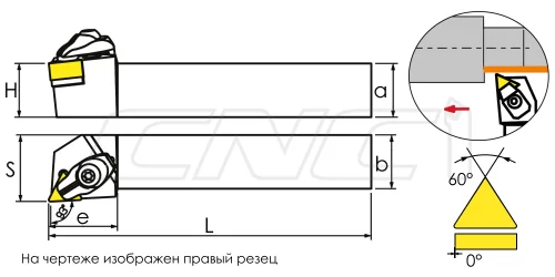 CTJNR / CTJNL Резцы (державки) для наружного точения 