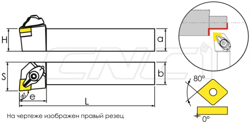 DCLNR / DCLNL Резцы (державки) для наружного точения 