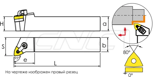 MWLNR / MWLNL Резцы (державки) для наружного точения 