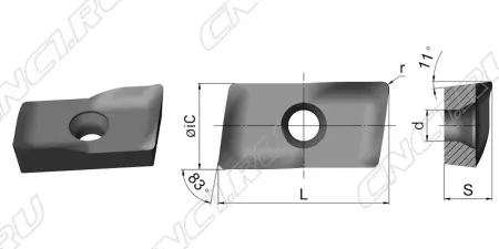 APMT1135PDER-HM-HR5110 Пластина фрезерная (MetalCraft)