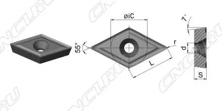 DCMT11T304-TM-HR8115 Пластина токарная