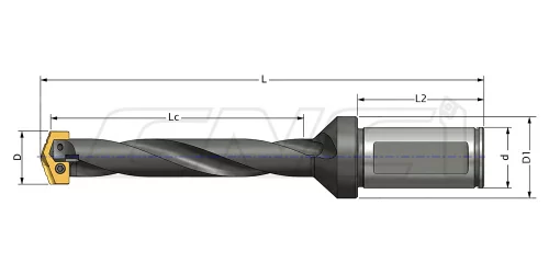 Корпусные сверла CR-8D со сменными пластинами