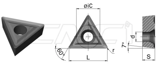 TCGТ Токарные пластины для точения